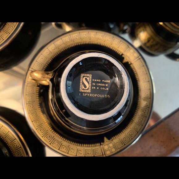 24K Gold Tea Set from Greece - Picture 2 of 8